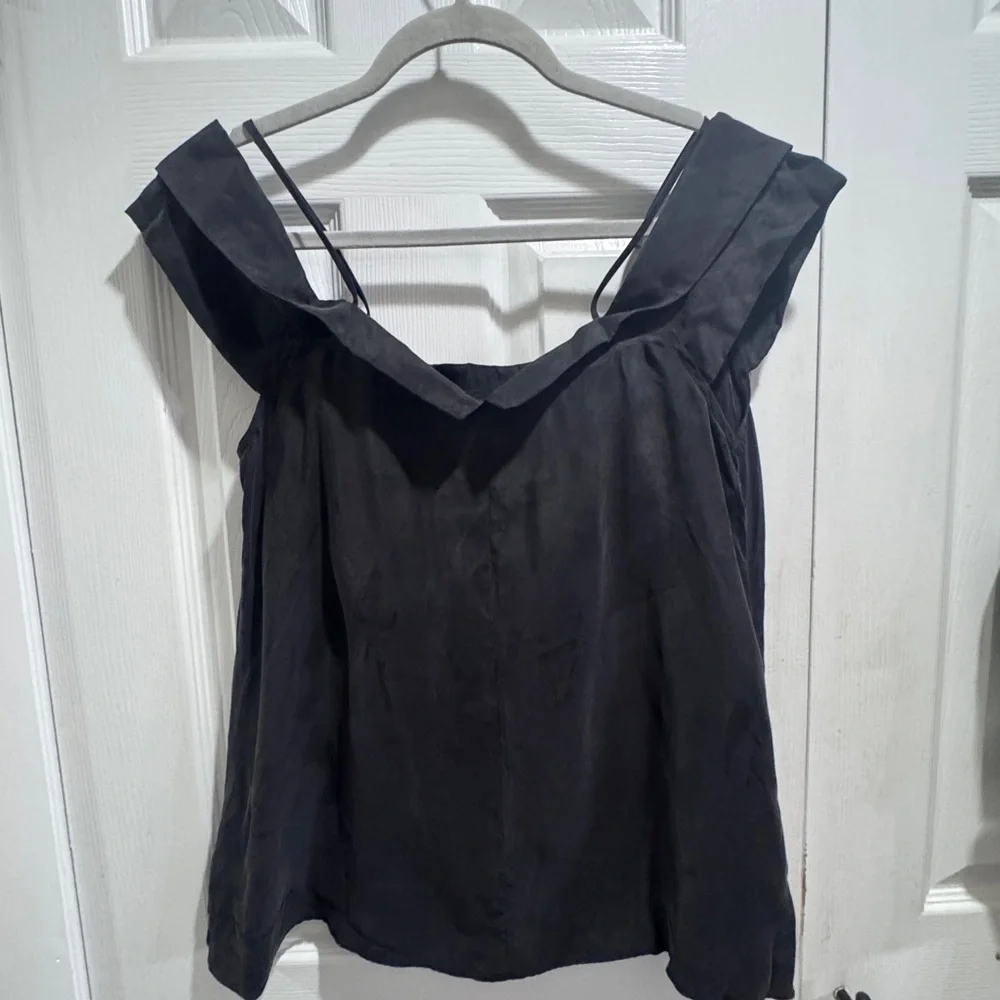 Paper Crown Black Off-Shoulder Blouse